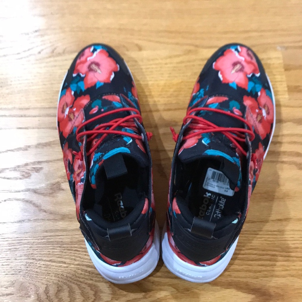 Floral Reebok sneakers 